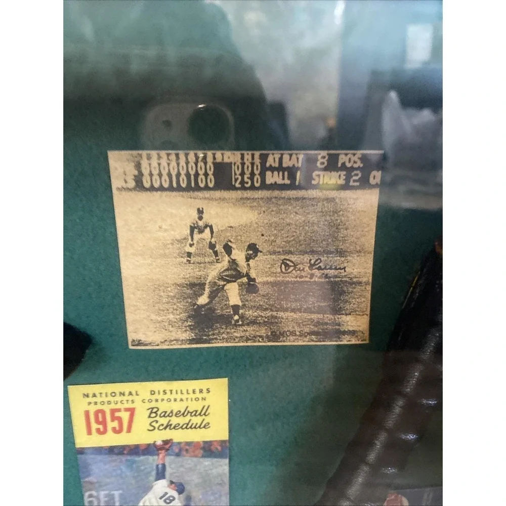 Vintage Baseball Shadow Box Framed Collectible‎ 20 3/4 X 13 1/2 inches